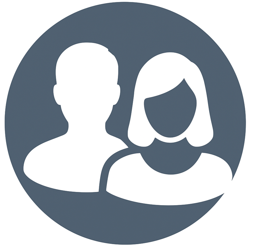 ikon af en mand og en kvinde